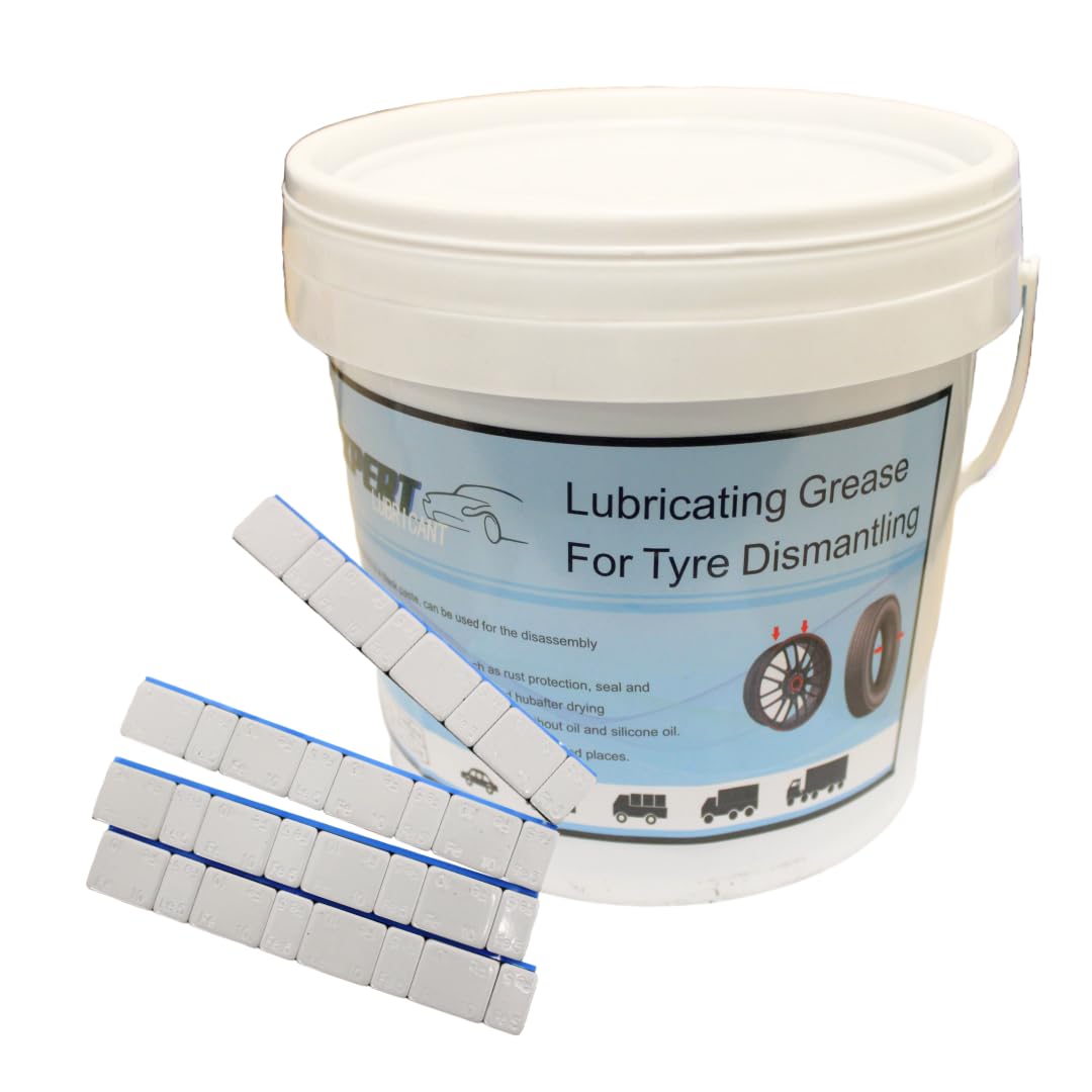 Seau de Graisse pour Pneus – Lubrifiant Spécial Montage et Démontage | Facilite l’Installation, Réduit les Frictions et Protège les Jantes (Seau de Graisse pour Pneus 2 kg)