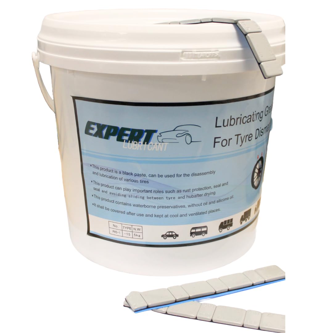 Seau de Graisse pour Pneus – Lubrifiant Spécial Montage et Démontage | Facilite l’Installation, Réduit les Frictions et Protège les Jantes (Seau de Graisse pour Pneus 2 kg)