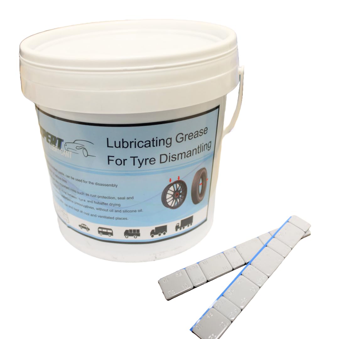 Seau de Graisse pour Pneus – Lubrifiant Spécial Montage et Démontage | Facilite l’Installation, Réduit les Frictions et Protège les Jantes (Seau de Graisse pour Pneus 2 kg)