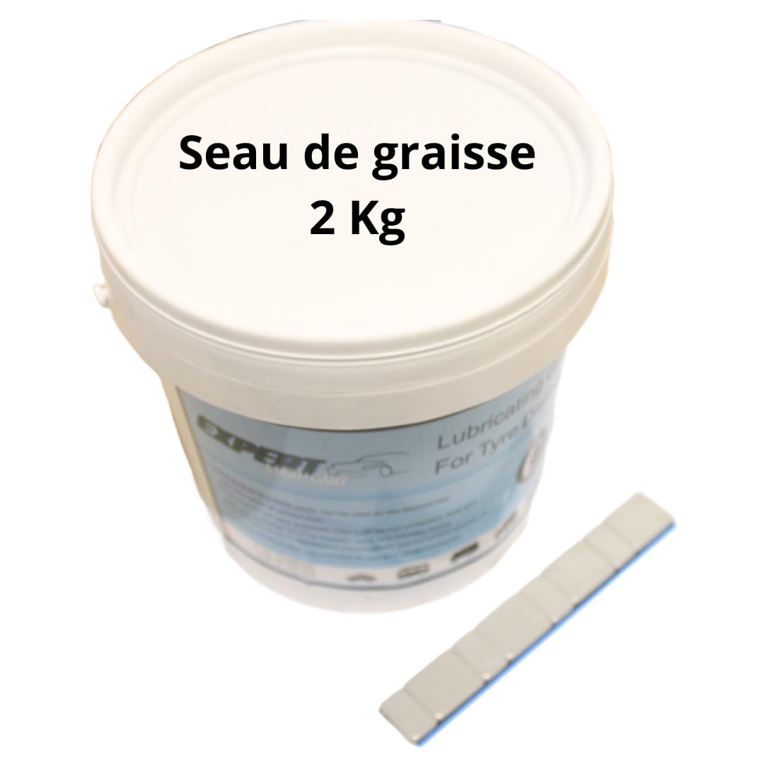 Seau de Graisse pour Pneus – Lubrifiant Spécial Montage et Démontage | Facilite l’Installation, Réduit les Frictions et Protège les Jantes (Seau de Graisse pour Pneus 2 kg)