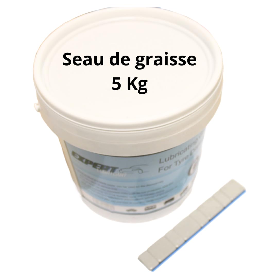 Seau de Graisse pour Pneus – Lubrifiant Spécial Montage et Démontage | Facilite l’Installation, Réduit les Frictions et Protège les Jantes (Seau de Graisse pour Pneus 2 kg)
