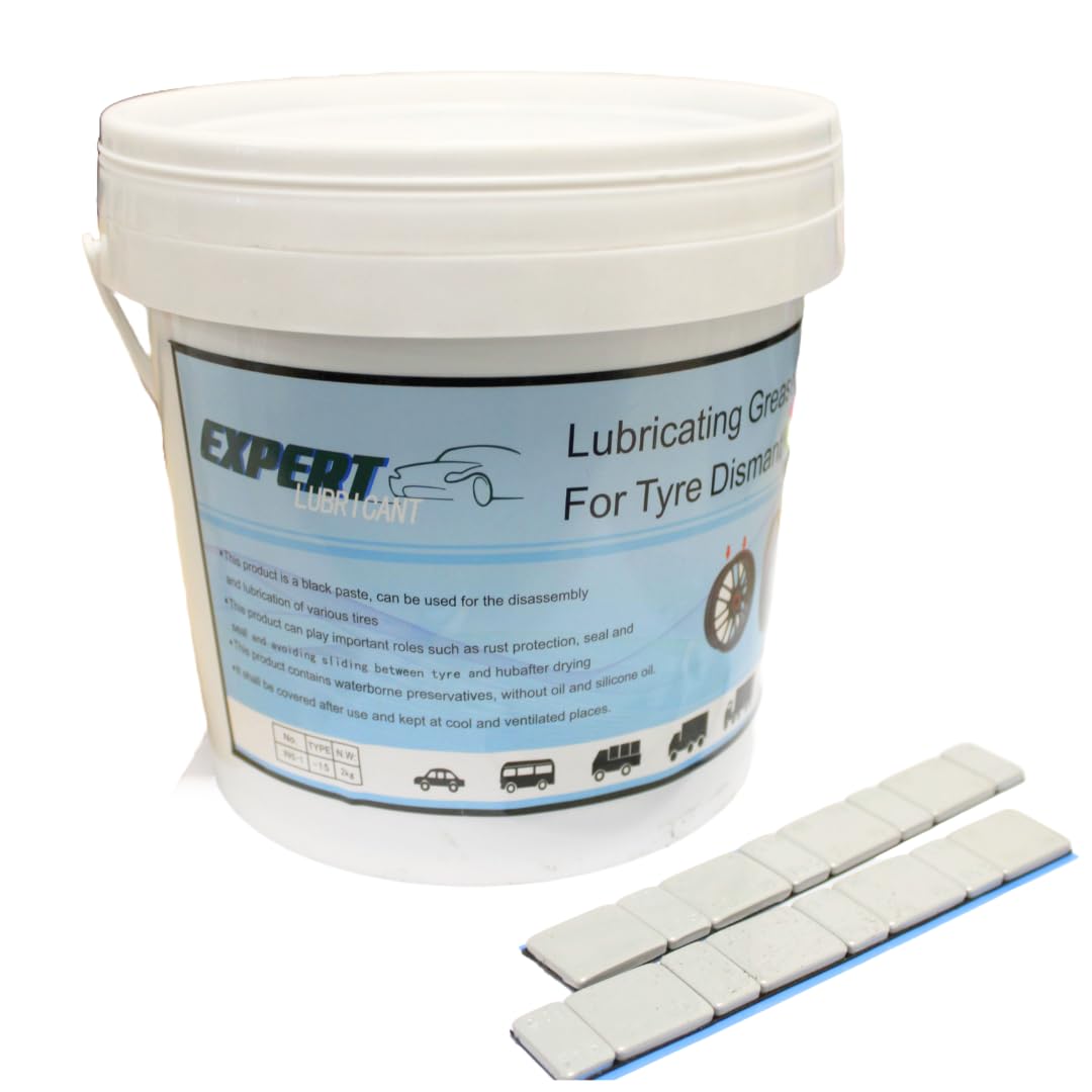 Seau de Graisse pour Pneus – Lubrifiant Spécial Montage et Démontage | Facilite l’Installation, Réduit les Frictions et Protège les Jantes (Seau de Graisse pour Pneus 2 kg)