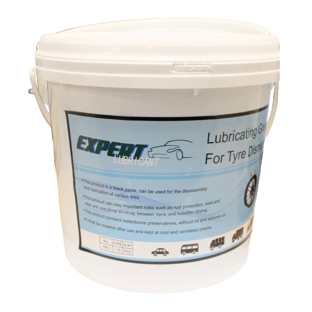Seau de Graisse pour Pneus – Lubrifiant Spécial Montage et Démontage | Facilite l’Installation, Réduit les Frictions et Protège les Jantes (Seau de Graisse pour Pneus 2 kg)