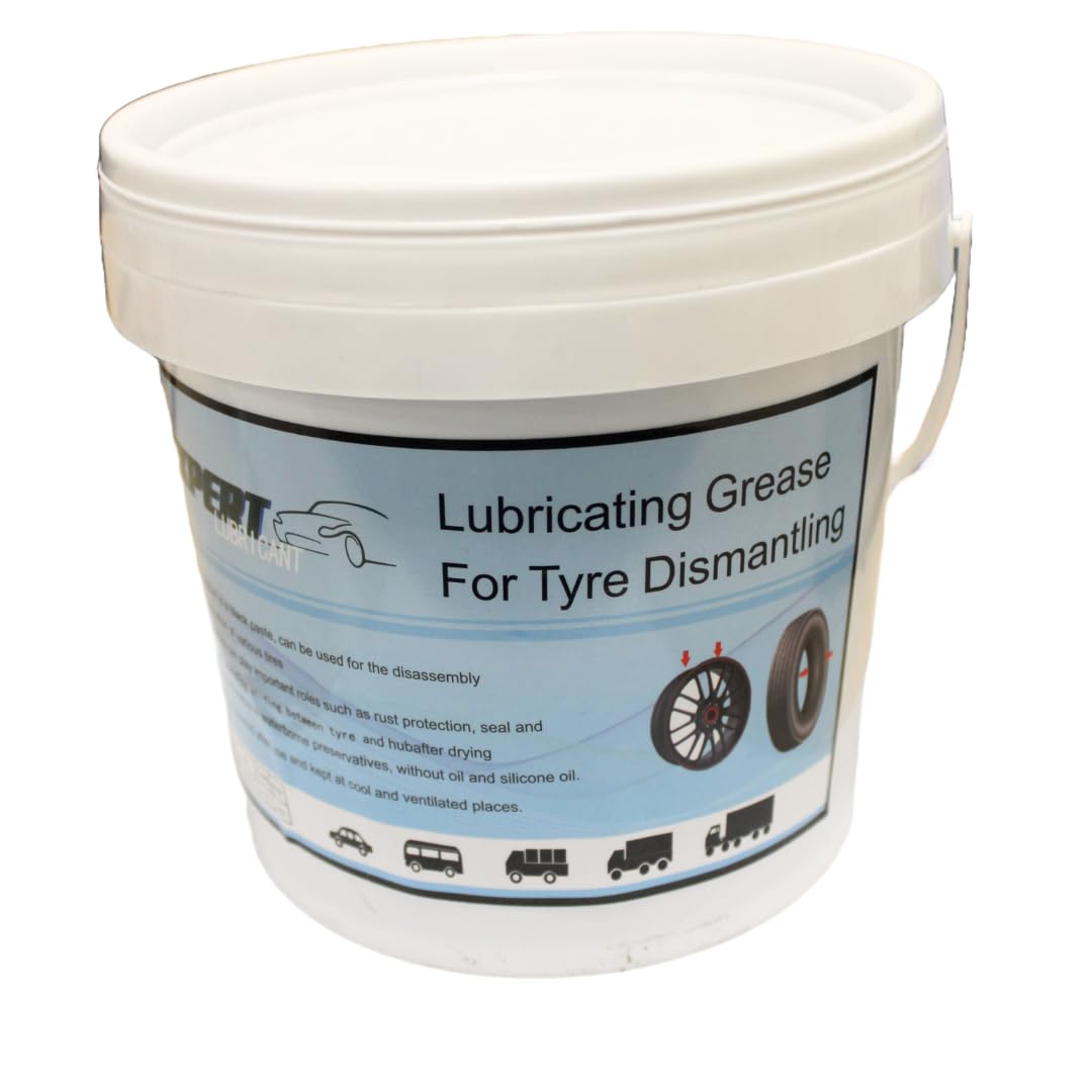 Seau de Graisse pour Pneus – Lubrifiant Spécial Montage et Démontage | Facilite l’Installation, Réduit les Frictions et Protège les Jantes (Seau de Graisse pour Pneus 2 kg)