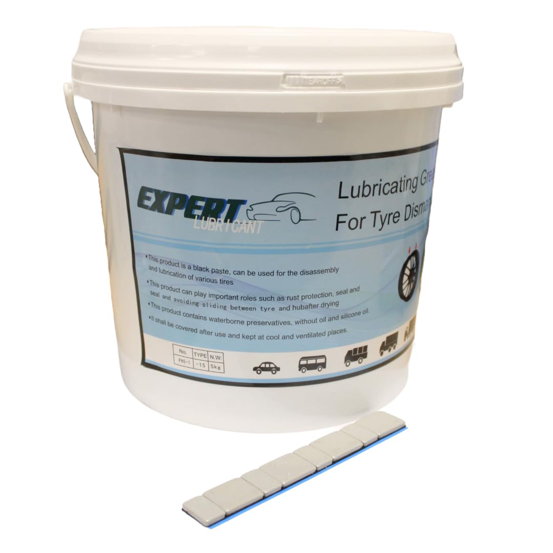 Seau de Graisse pour Pneus – Lubrifiant Spécial Montage et Démontage | Facilite l’Installation, Réduit les Frictions et Protège les Jantes (Seau de Graisse pour Pneus 2 kg)